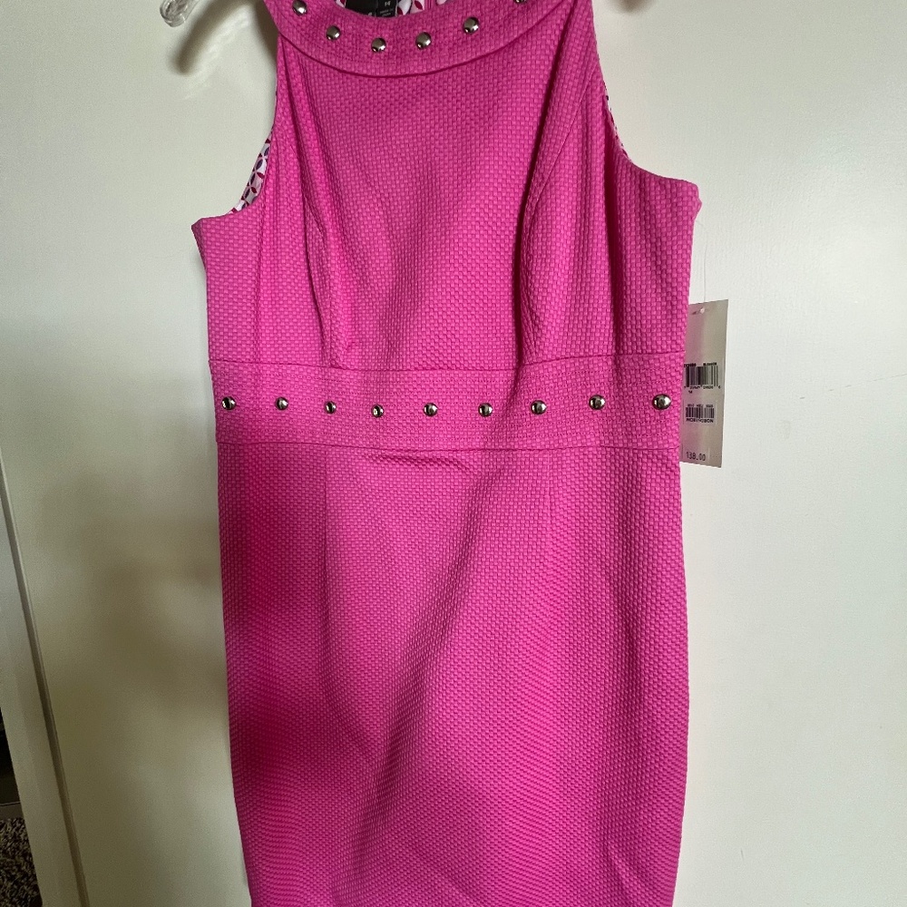Muse dress with metal stud accents